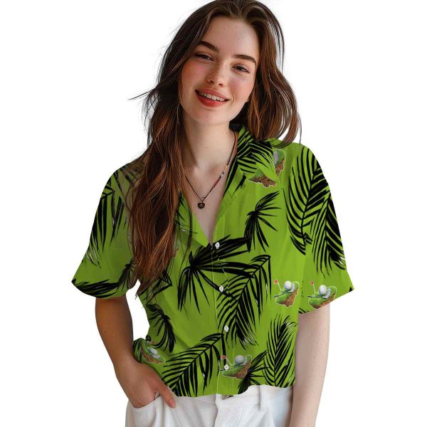 Golf Palm Leaf Hawaiian Shirt Trendy