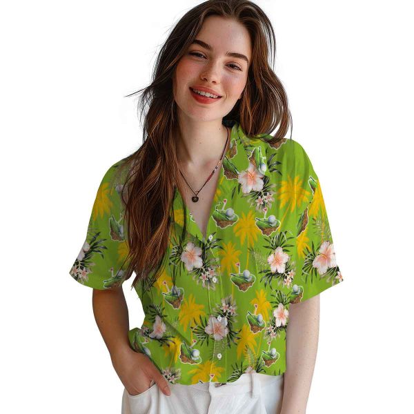 Golf Palm Tree Flower Hawaiian Shirt Trendy