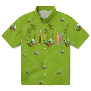 Golf Surfboard Palm Hawaiian Shirt Best selling 1