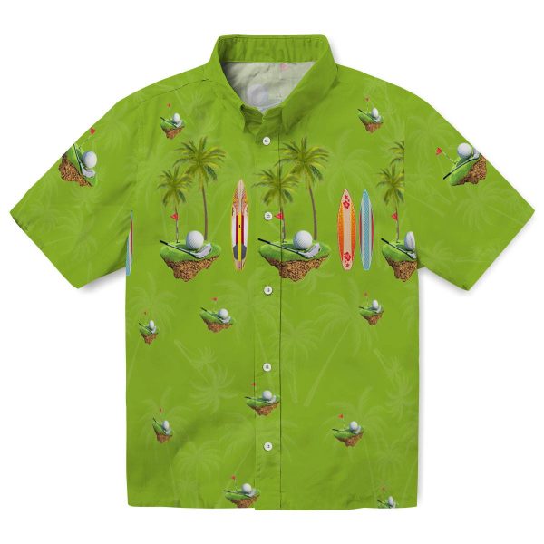 Golf Surfboard Palm Hawaiian Shirt Best selling 1