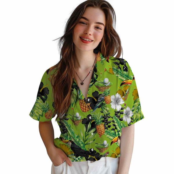 Golf Toucan Hibiscus Pineapple Hawaiian Shirt Trendy