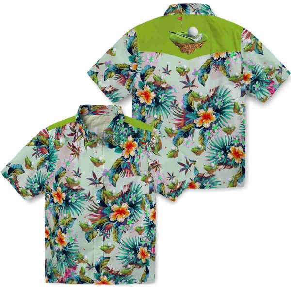 Golf Tropical Foliage Hawaiian Shirt Latest Model