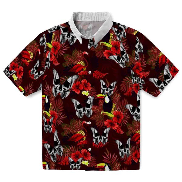 Goth Floral Toucan Hawaiian Shirt Best selling