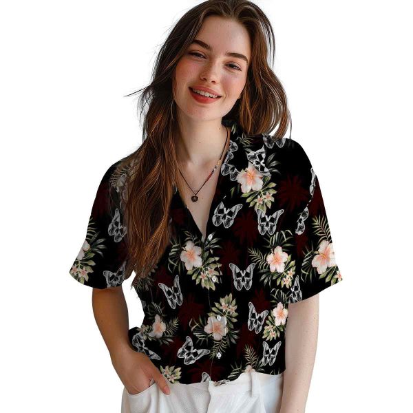 Goth Palm Tree Flower Hawaiian Shirt Trendy