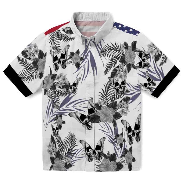 Goth Patriotic Hibiscus Design Hawaiian Shirt Best selling