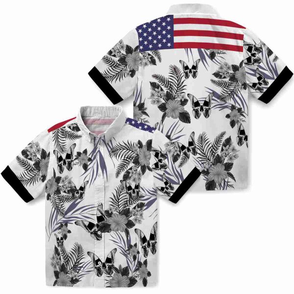 Goth Patriotic Hibiscus Design Hawaiian Shirt Latest Model