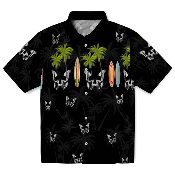 Goth Surfboard Palm Hawaiian Shirt Best selling