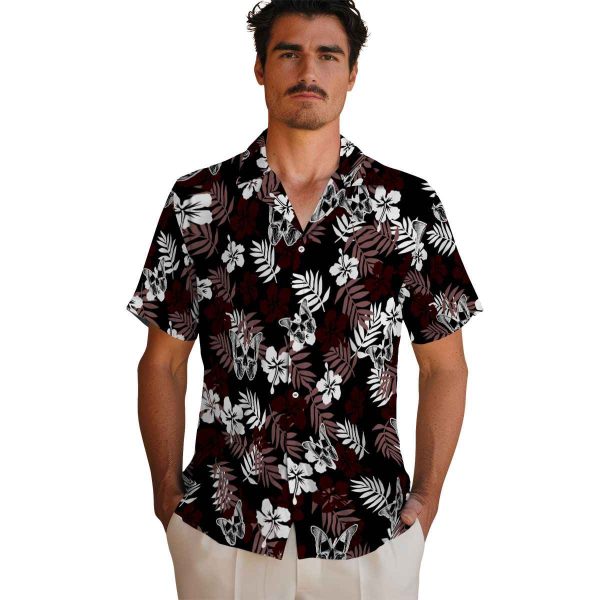 Goth Tropical Floral Hawaiian Shirt High quality