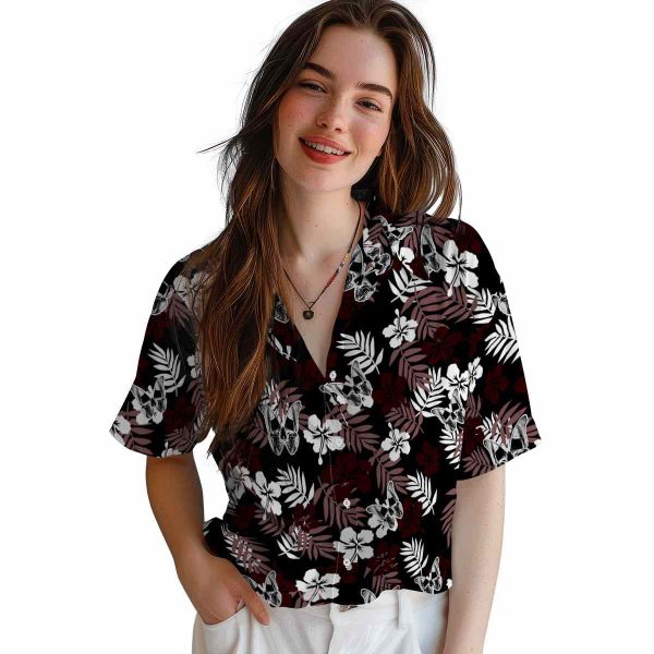 Goth Tropical Floral Hawaiian Shirt Trendy