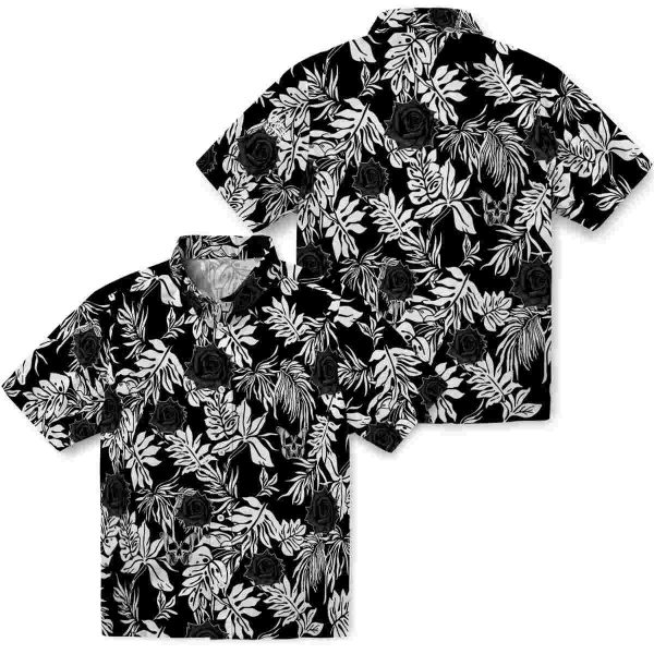 Goth Tropical Leaf Hawaiian Shirt Latest Model