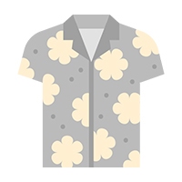 Grey Hawaiian Shirt