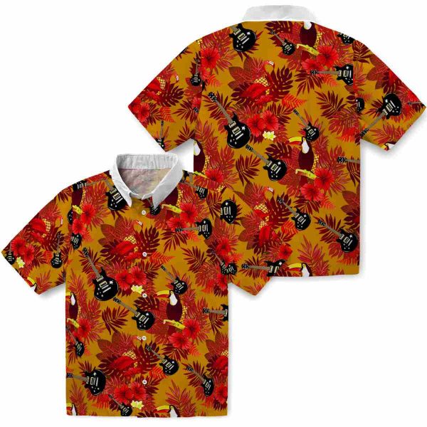 Guitar Floral Toucan Hawaiian Shirt Latest Model