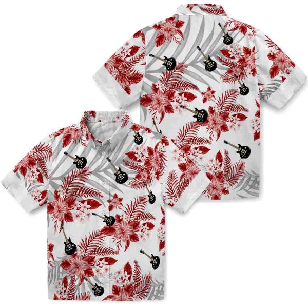 Guitar Hibiscus Palm Leaves Hawaiian Shirt Latest Model