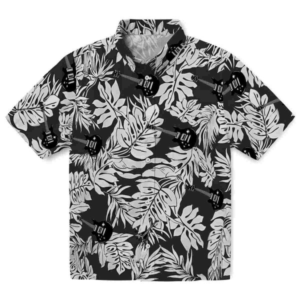 Guitar Monstera Leaf Pattern Hawaiian Shirt Best selling