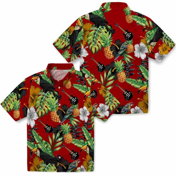 Guitar Toucan Hibiscus Pineapple Hawaiian Shirt Latest Model