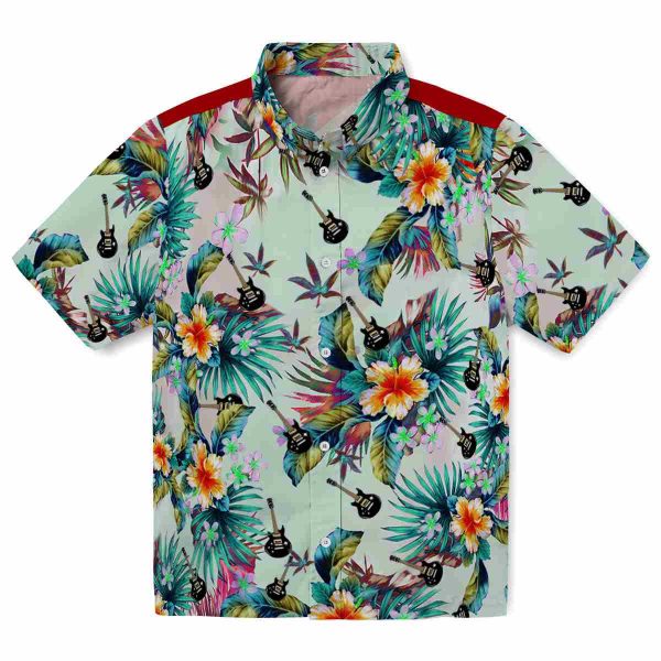 Guitar Tropical Foliage Hawaiian Shirt Best selling