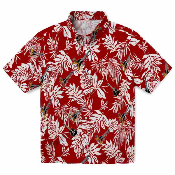 Guitar Tropical Leaf Hawaiian Shirt Best selling