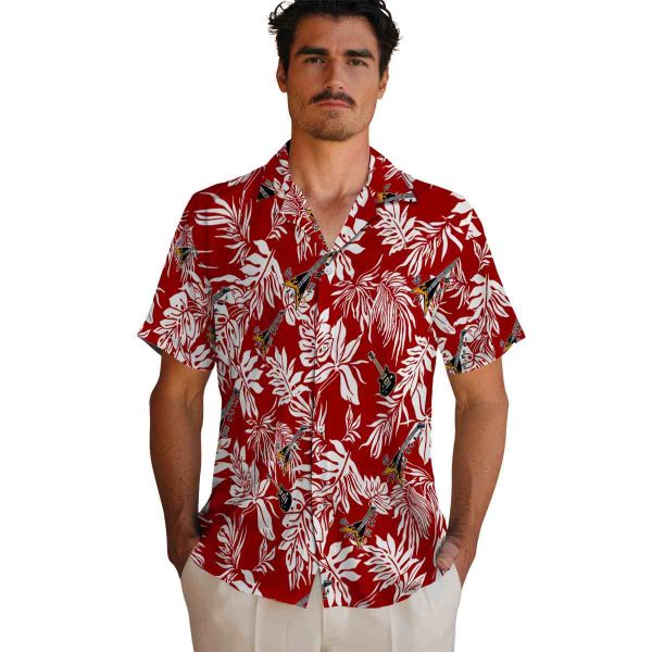 Guitar Tropical Leaf Hawaiian Shirt High quality