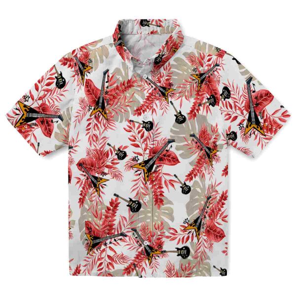 Guitar Tropical Leaves Hawaiian Shirt Best selling