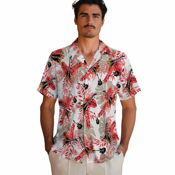 Guitar Tropical Leaves Hawaiian Shirt High quality