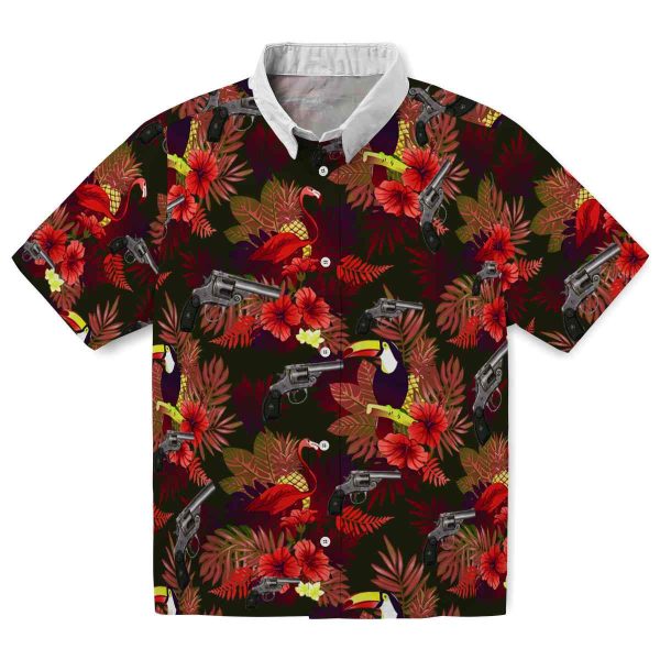 Gun Floral Toucan Hawaiian Shirt Best selling