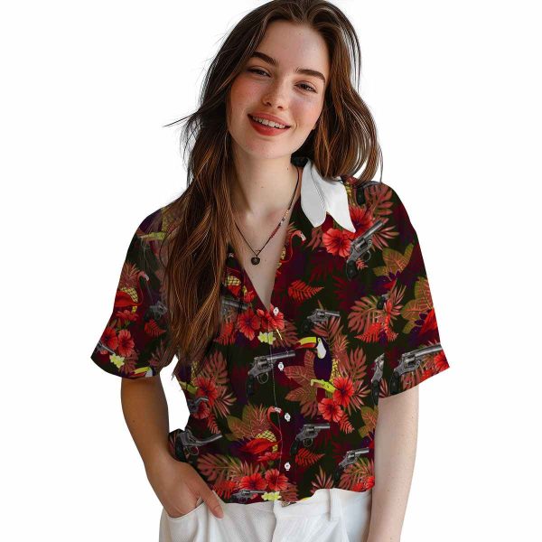 Gun Floral Toucan Hawaiian Shirt Trendy