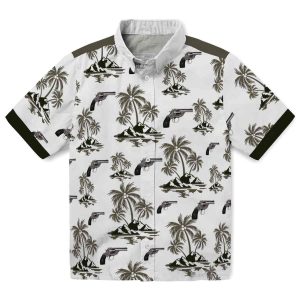 Gun Palm Island Print Hawaiian Shirt Best selling