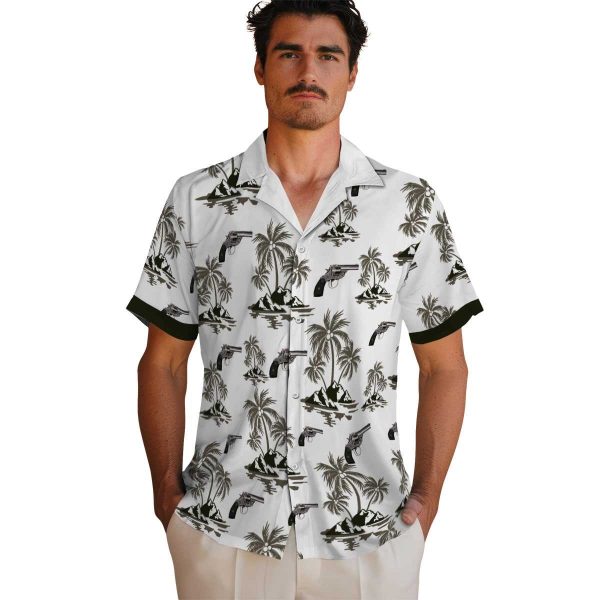 Gun Palm Island Print Hawaiian Shirt High quality