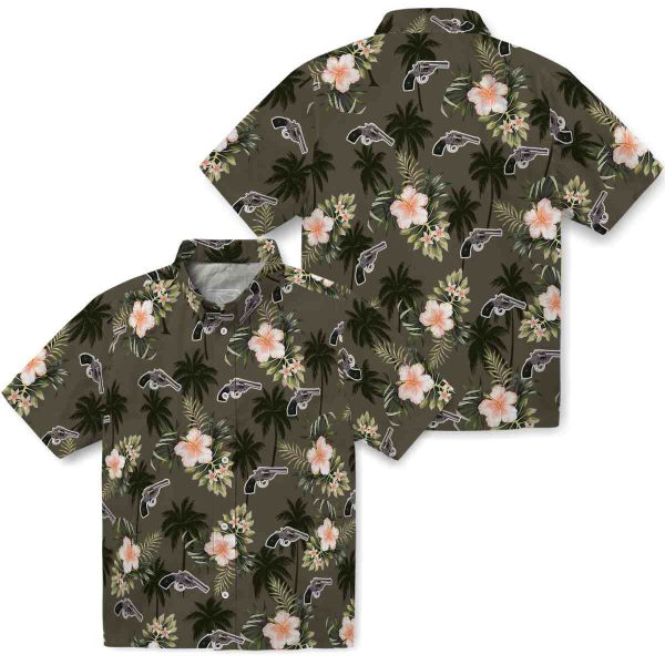 Gun Palm Tree Flower Hawaiian Shirt Latest Model 1