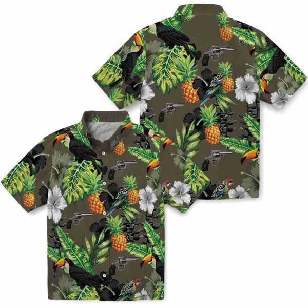 Gun Toucan Hibiscus Pineapple Hawaiian Shirt Latest Model