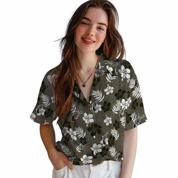 Gun Tropical Floral Hawaiian Shirt Trendy