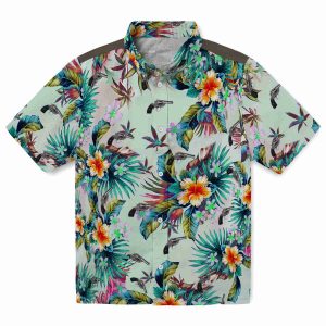 Gun Tropical Foliage Hawaiian Shirt Best selling