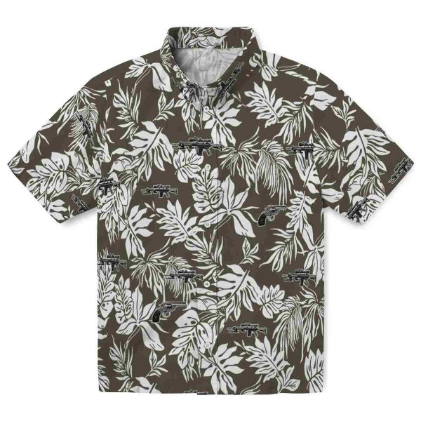 Gun Tropical Leaf Hawaiian Shirt Best selling