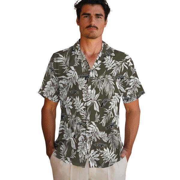 Gun Tropical Leaf Hawaiian Shirt High quality