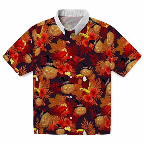 Halloween Floral Toucan Hawaiian Shirt Best selling