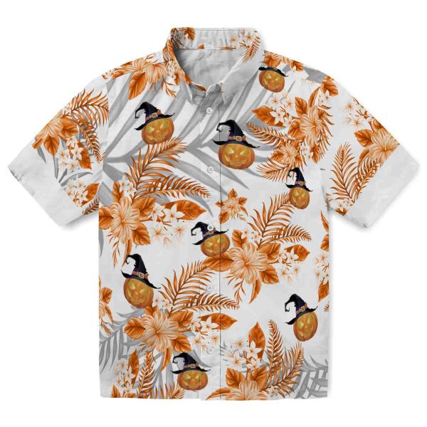 Halloween Hibiscus Palm Leaves Hawaiian Shirt Best selling