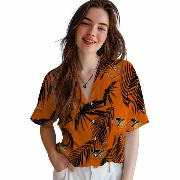 Halloween Palm Leaf Hawaiian Shirt Trendy