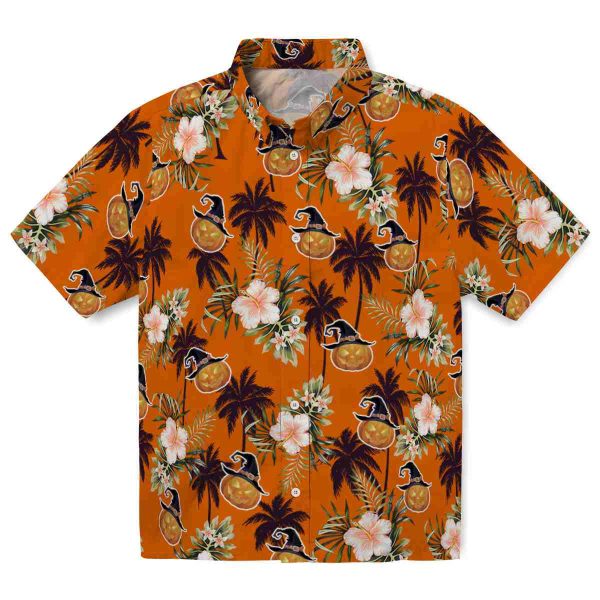 Halloween Palm Tree Flower Hawaiian Shirt Best selling