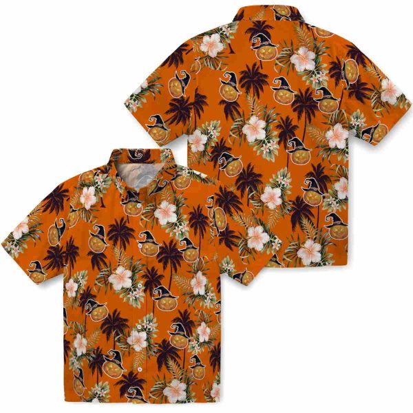 Halloween Palm Tree Flower Hawaiian Shirt Latest Model