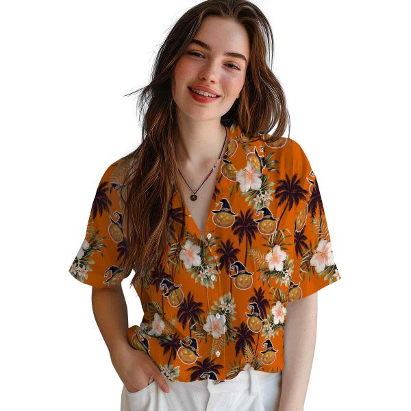 Halloween Palm Tree Flower Hawaiian Shirt Trendy