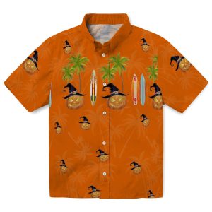 Halloween Surfboard Palm Hawaiian Shirt Best selling