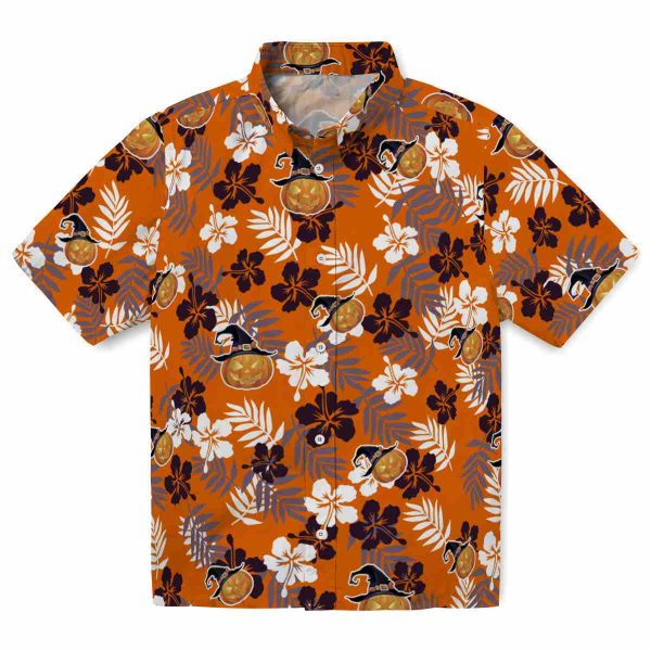 Halloween Tropical Floral Hawaiian Shirt Best selling