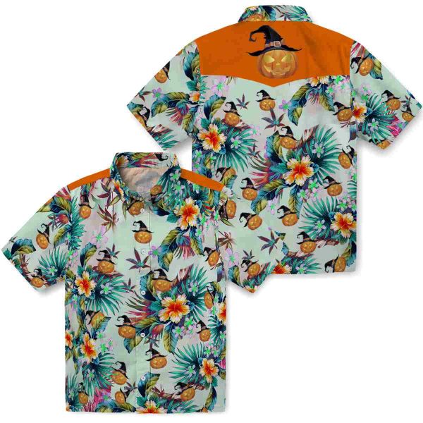 Halloween Tropical Foliage Hawaiian Shirt Latest Model