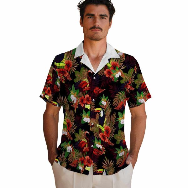 Hawaiian Flower Shirt Floral Toucan Hawaiian Shirt High quality