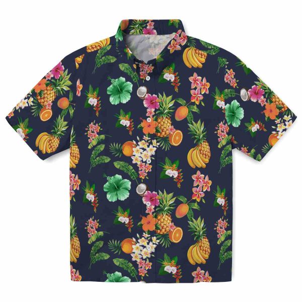 Hawaiian Flower Shirt Hibiscus And Fruit Hawaiian Shirt Best selling