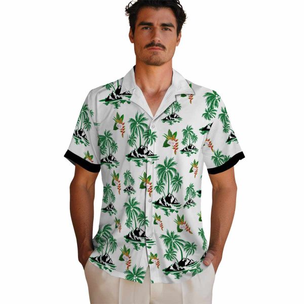 Hawaiian Flower Shirt Palm Island Print Hawaiian Shirt High quality