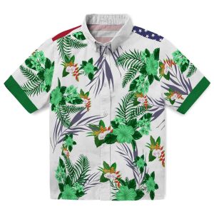 Hawaiian Flower Shirt Patriotic Hibiscus Design Hawaiian Shirt Best selling