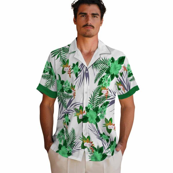 Hawaiian Flower Shirt Patriotic Hibiscus Design Hawaiian Shirt High quality