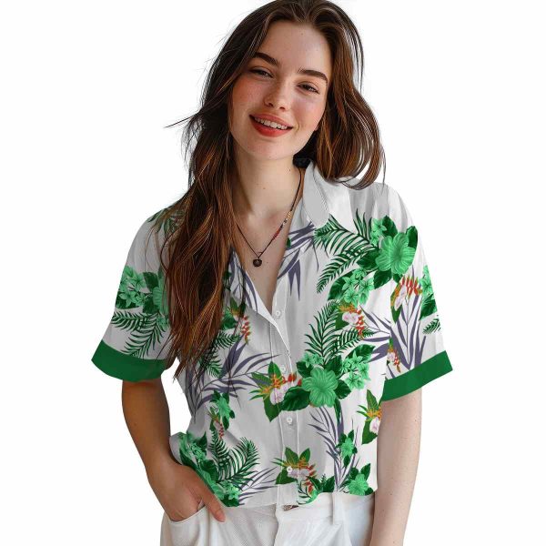 Hawaiian Flower Shirt Patriotic Hibiscus Design Hawaiian Shirt Trendy