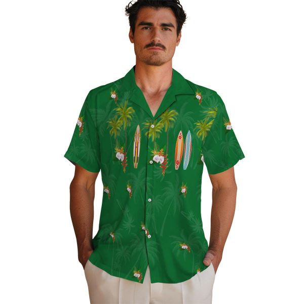 Hawaiian Flower Shirt Surfboard Palm Hawaiian Shirt High quality